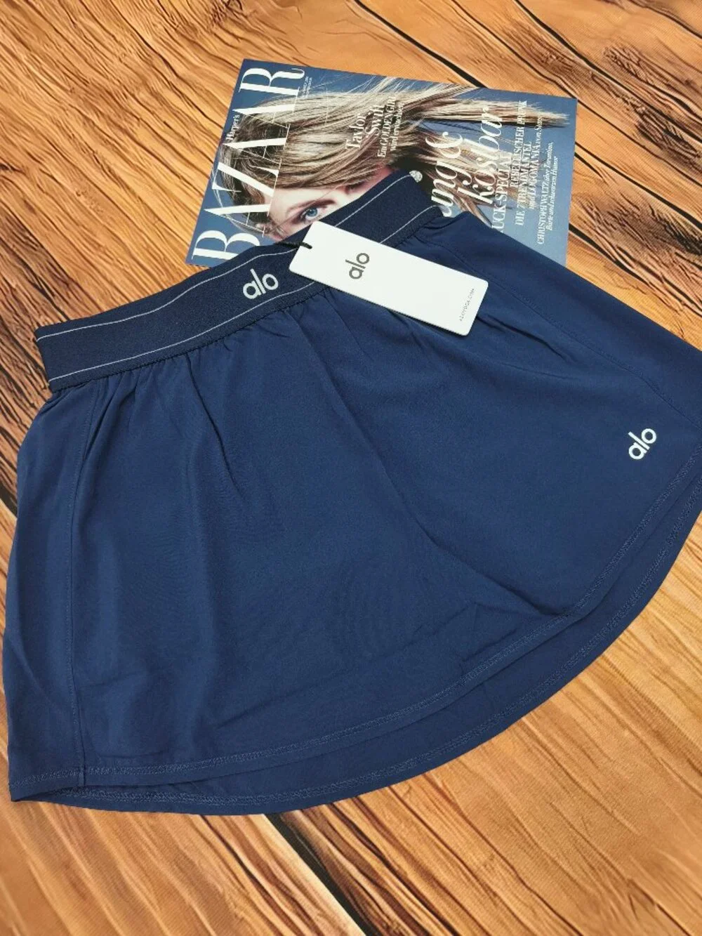 Alo Yoga Match Point Tennis Skirt Navy Blue NWT S~M🌊🦋